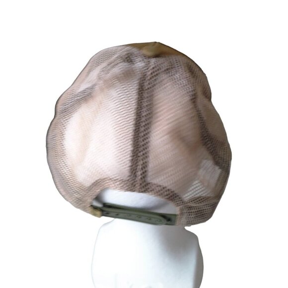 Yeti Coolers Snap Back Adjustable Mesh Baseball Truckers Cap Green/Beige - Picture 3 of 5